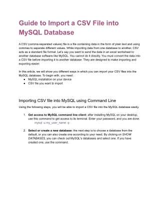 Guide to Import a CSV File into MySQL Database.docx
