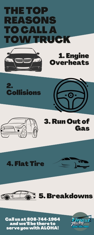Top Reasons to Call a Tow Truck- Honolulu Towing Company