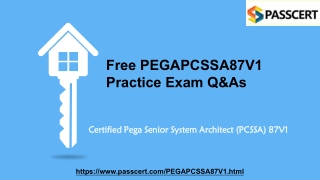 PCSSA Version 8.7 PEGAPCSSA87V1 Dumps