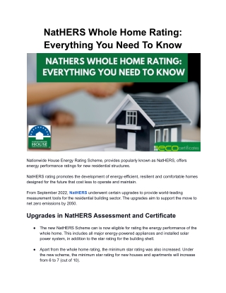 NatHERS Whole Home Rating_ Everything You Need To Know