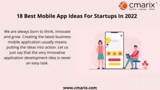 18 Best Mobile App Ideas for Startup to Launch Online Business in 2022