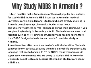 Study MBBS in Armenia