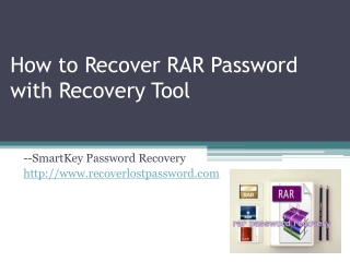 How to Recoevr RAR Password with Recovery Tool