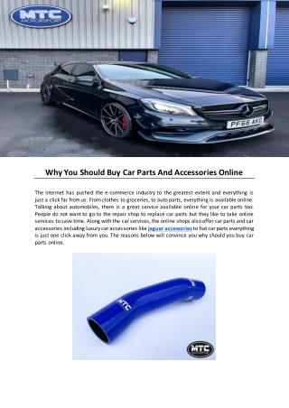 Why You Should Buy Car Parts And Accessories Online