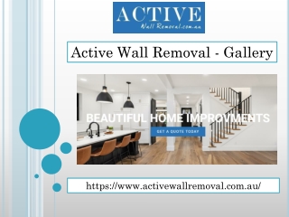 Active Wall Removal - Gallery