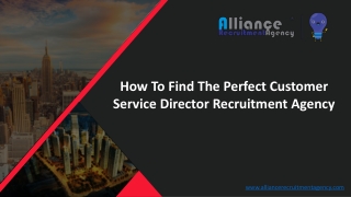 customer service director recruitment