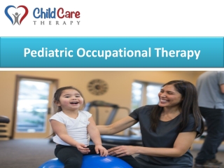 Pediatric Occupational Therapy