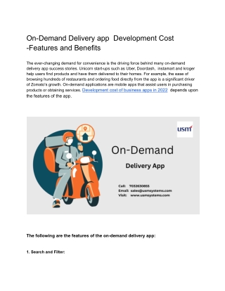 S-ondemad delivery - Google Docs