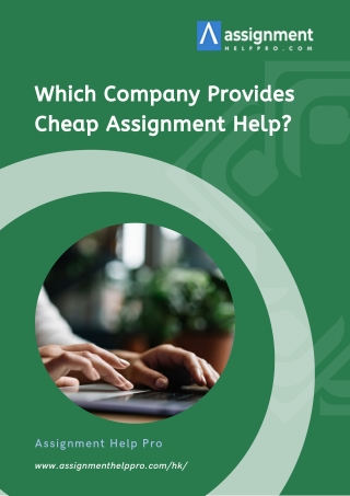 Which Company Provides Cheap Assignment Help?