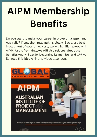 AIPM Membership Benefits