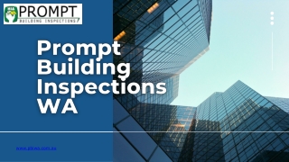 Pre Purchase Building Inspection Perth - Prompt Building Inspection