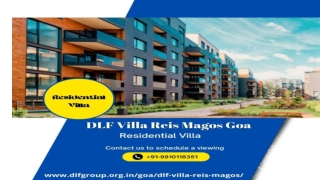 DLF Villa Reis Magos Goa location- New Launch project in Goa