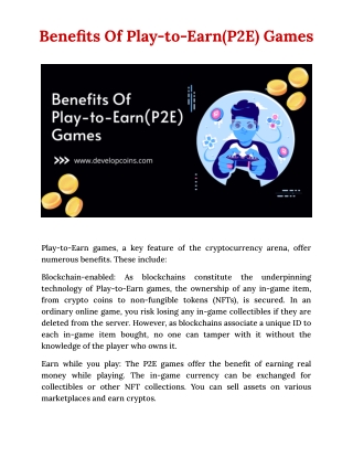 Benefits-Of-Play-to-Earn(P2E)-Games