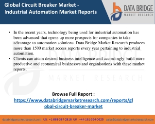Global Circuit Breaker Market Size