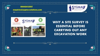 WHY A SITE SURVEY IS ESSENTIAL BEFORE CARRYING OUT ANY EXCAVATION WORK