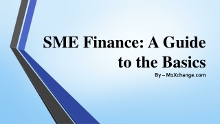 SME Finance A Guide to the Basics