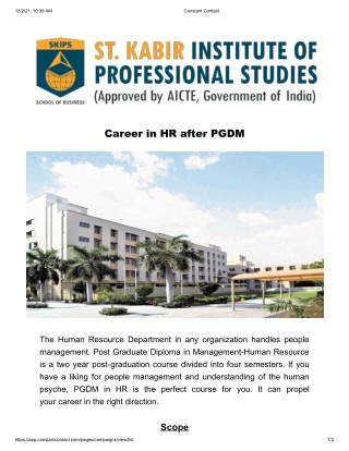 Career in HR