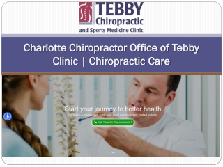 Charlotte Chiropractor Office of Tebby Clinic | Chiropractic Care