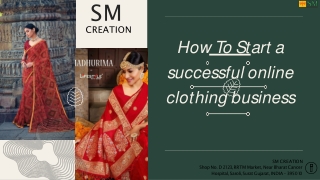 How To Start a successful online clothing business