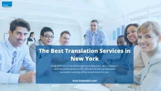 The Best Translation Services in New York