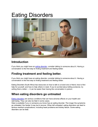 Eating Disorders