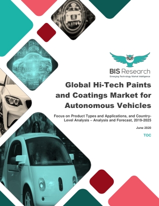 Global Hi-Tech Paints and Coatings Market for Autonomous Vehicles