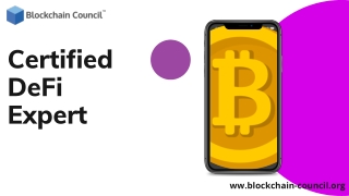Certified DeFi Expert | Blockchain Council