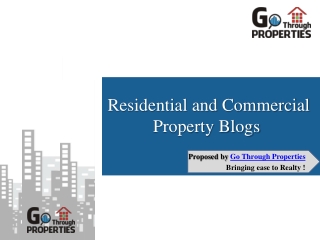 Residential and Commercial Property Blogs - GoThrough Properties, Bhopal