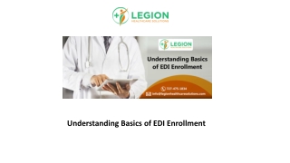 Understanding Basics of EDI Enrollment