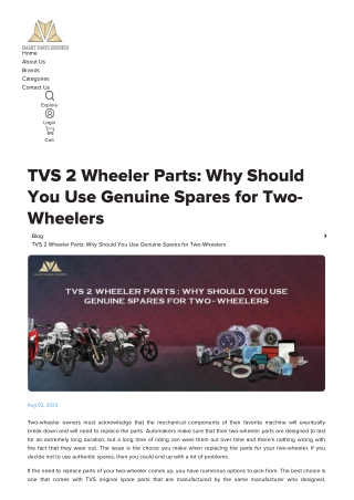 TVS 2 Wheeler Parts