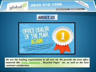 Green Office and Green Office Supplies