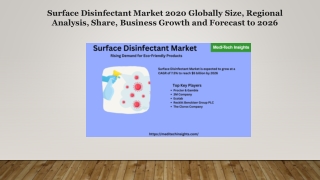 Surface Disinfectant Market – Insights on Upcoming Trends 2026