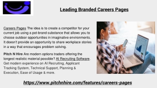 Leading Branded Careers Pages