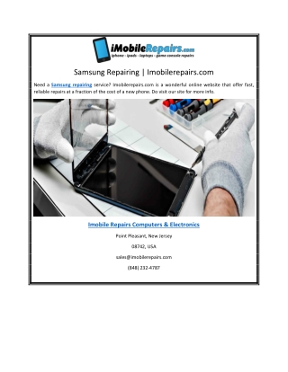 Samsung Repairing | Imobilerepairs.com