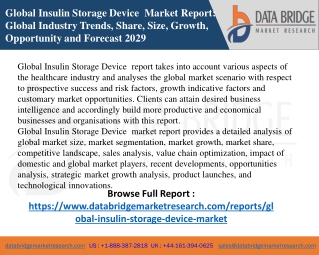 Global Insulin Storage Device Market