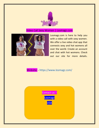 Video Call Sexy Women Losmagzcom