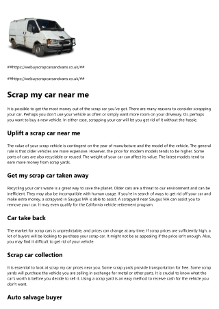Sell my car for salvage
