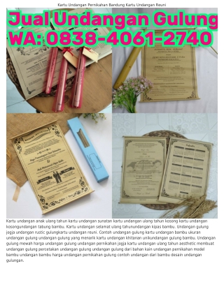 08ᣮ8-ㄐ0ᏮI-27ㄐ0 (WA) Contoh Undangan Pernikahan Gulungan Undangan Gulung Yang Men