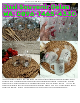 0896.ᜪᏎ65.Ꮞ330 (WA) Souvenir Gelas Lilin Surabaya Souvenir Pernikahan Gelas Enam