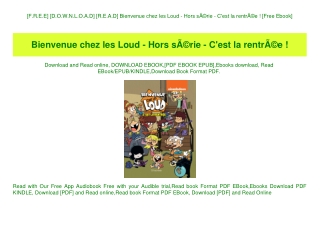 [F.R.E.E] [D.O.W.N.L.O.A.D] [R.E.A.D] Bienvenue chez les Loud - Hors sÃƒÂ©rie - C'est la rentrÃƒÂ©e ! [Free Ebook]