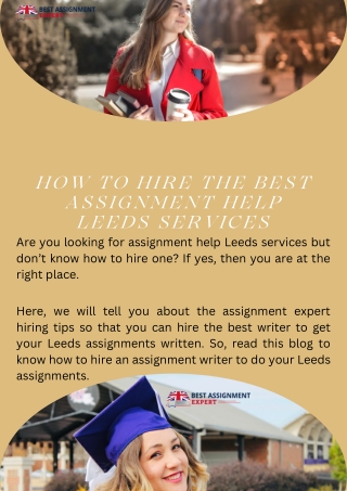 How To Hire The Best Assignment Help Leeds Services