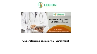 Understanding Basics of EDI Enrollment