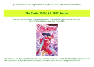 [[F.r.e.e D.o.w.n.l.o.a.d R.e.a.d]] The Flash (2016-) #1 2022 Annual [PDF EPuB AudioBook Ebook]