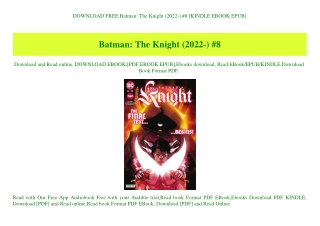 DOWNLOAD FREE Batman The Knight (2022-) #8 [KINDLE EBOOK EPUB]