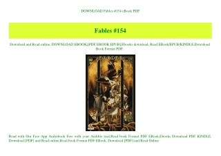 DOWNLOAD Fables #154 eBook PDF