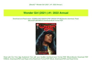 [Ebook]^^ Wonder Girl (2021-) #1 2022 Annual (E.B.O.O.K. DOWNLOAD^