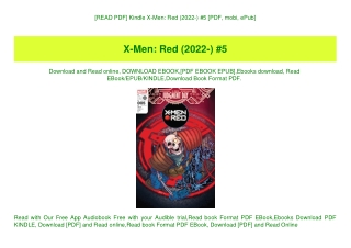 [READ PDF] Kindle X-Men Red (2022-) #5 [PDF  mobi  ePub]