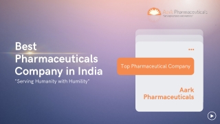 Best Pharmaceutical Company In India