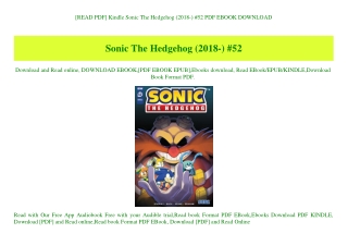 [READ PDF] Kindle Sonic The Hedgehog (2018-) #52 PDF EBOOK DOWNLOAD