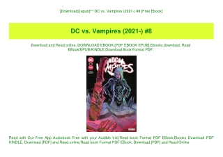 [Download] [epub]^^ DC vs. Vampires (2021-) #8 [Free Ebook]